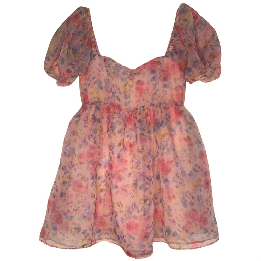 Sugar Thrillz Fun Filled Fantasy Floral Mini Dress